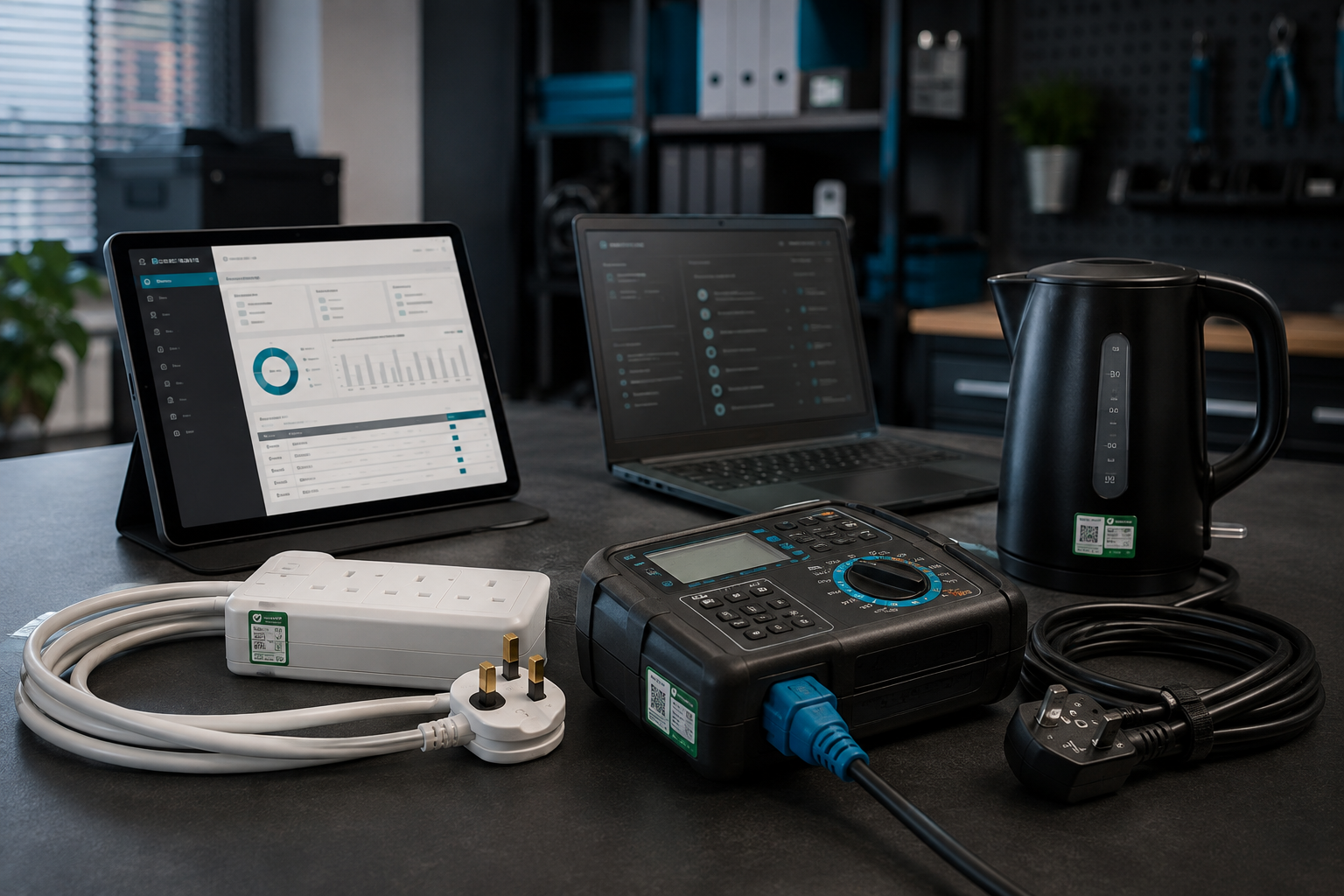 PAT testing report and certified appliances with digital documentation by JF Electrical