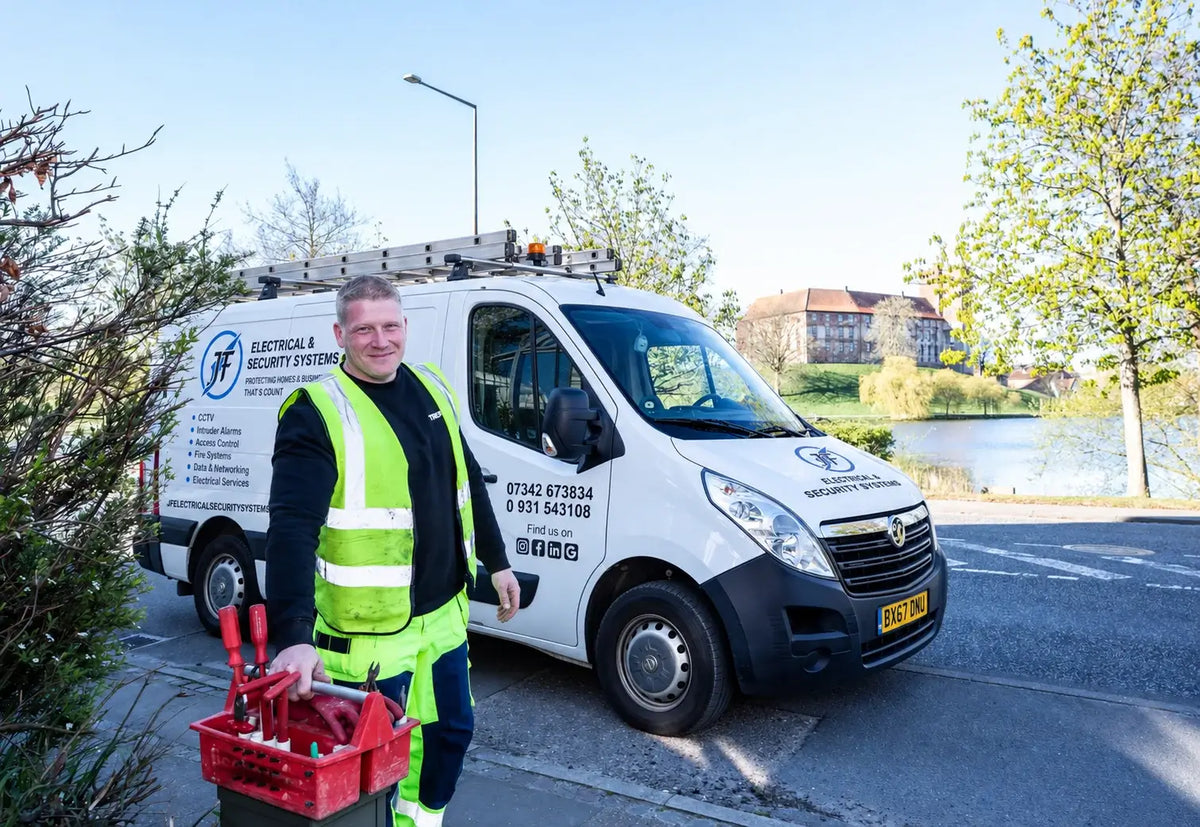 JF Electrical team working in [Location]