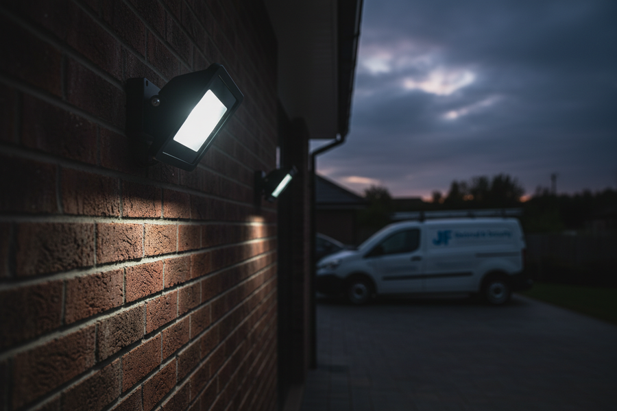 LED Floodlights with PIR Sensors