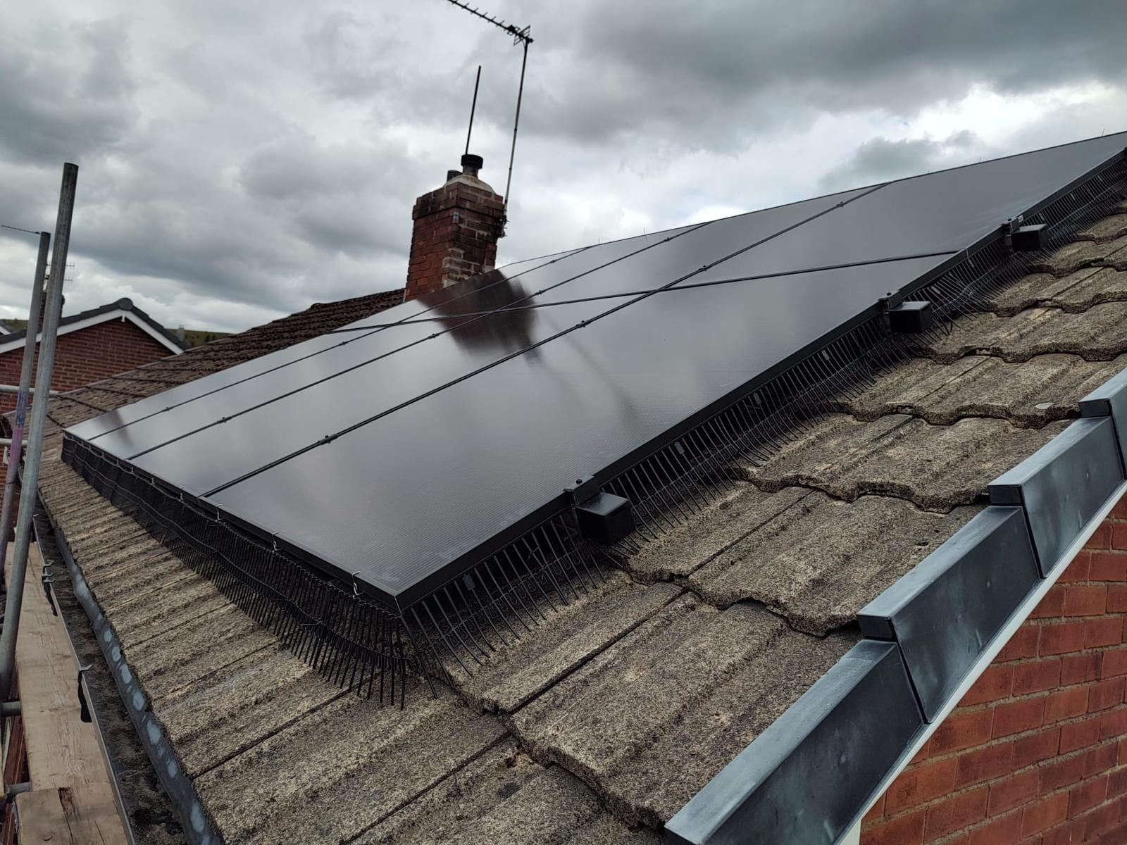 Solar panel installation works